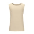 thumbnail image 4 of Xdegoge Tank Tops for Men Crewneck Sleeveless Casual Everyday Athletic Gym Workout Relaxed Fit Solid Basic Plain Design Soft Lightweight Breathable Summer Spring Tops, 4 of 7