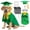 Green, variant on Forfamy 5 Pcs Dog Graduation Outfit Cat&Dog Graduation Cap and Gown Graduation Gown Dog Graduation Costume Set for Dog Cat