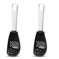 thumbnail image 3 of Bewildely Cucharas de cocina de 2 piezas, cucharas resistentes al calor, triturador de ajo, alimentos, agua, aceite, jugo, drenaje, herramientas de Type2 NO2 Bewildely HA009224-02, 3 of 6