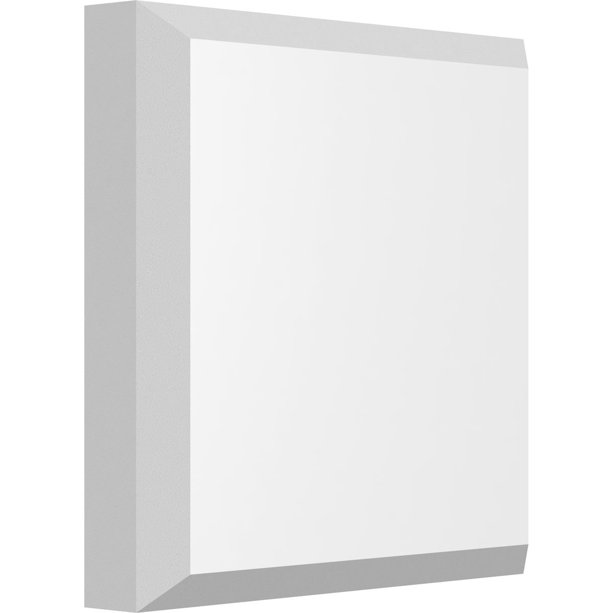 4"W x 4"H x 3/4"P Standard Sedgwick Rosette with Beveled Edge