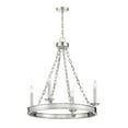 thumbnail image 3 of Polished Nickel Four Light Chandelier from the Seville Collection, 3 of 7