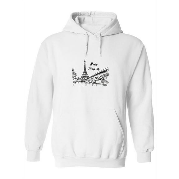 Paris Mornig Art Hoodie Women -SPIdeals Designs, Female 5X-Large