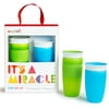 Munchkin It's a Miracle! Gift Set, Includes 10oz & 14oz Miracle 360 Cup, Blue/Green