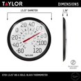 Taylor Big and Bold Wall Thermometer, Indoor Outdoor Thermometer, Easy