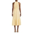 thumbnail image 3 of Time and Tru Women's Sleeveless Double Cloth Midi Dress, 3 of 5