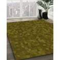 thumbnail image 2 of Ahgly Company Indoor Square Patterned Dark Yellow Green Area Rugs, 8' Square, 2 of 6