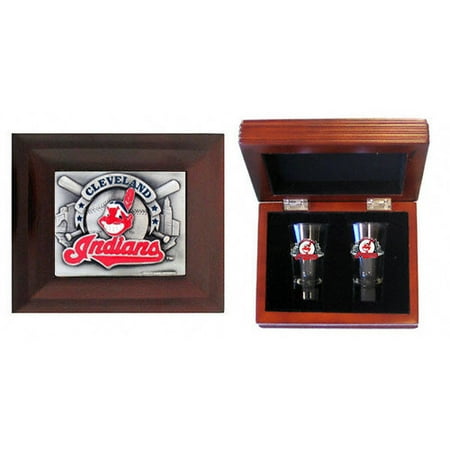 Cleveland Indians Collectors Gift Box with Flared Shooters