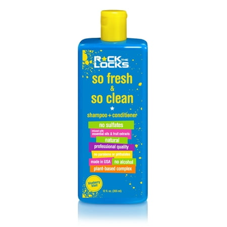 Rock the locks so fresh and so clean shampoo and conditioner blueberry blast, 12-oz