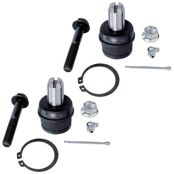 Detroit Axle - 2WD Front 2pc Ball Joints for 1987-1996 Ford F-150, 87-97 F-250 HD F-350, 2 Upper Ball Joints 1987 1988 1989 1990 1991 1992 1993 1994 1995 1996 Replacement