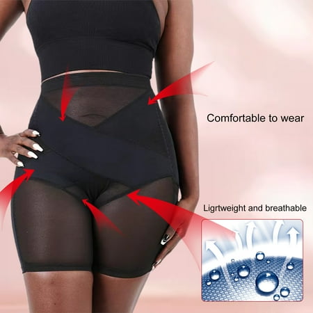 

dianhelloya Hip Shaper Pants Sexy Comfortable High Waist Breathable Seamless Intimacy Garment Spandex Butt Lifter Tummy Briefs for Ladies