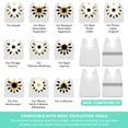 thumbnail image 4 of JTWEEN 20Pcs Oscillating Tool Scraper Stainless Steel Flexible Multitool Scraper Blade Rigid Oscillating Scraper Blade with Adapters for Removing Tile Glue Paint Caulk Sticker, 4 of 11