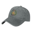 thumbnail image 3 of Lispipm Embroidery Baseball Cap for Women Men Vintage Adjustable Dad Hats Washed Cotton Plain Sun Hat for Daily Wear Gray, 3 of 6