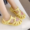 thumbnail image 4 of Eltusu Girls Jellies, PVC Summer Flat No Slip Casual Jelly Shoes Yellow Size 11.5(Little Kids), 4 of 7