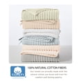 thumbnail image 3 of Great Bay Home Luxury 100% Cotton Ribbed Texture 6-Pack Hand Towel Set, Light Blue, 3 of 6