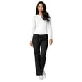 thumbnail image 2 of Adar Universal Women's Straight Leg Scrub Pants, Drawstring, Durable Poplin, Black, 2 of 7