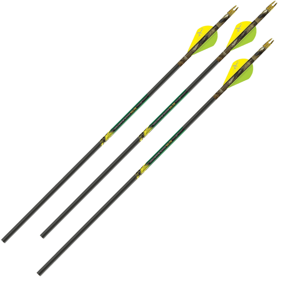 Carbon Express Wolverine Hunter Carbon Composite Arrows, 30" Pre-Cut, 3 Pack