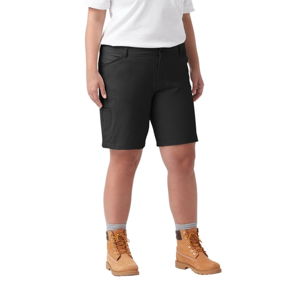 Dickies Women's Plus Cooling Relaxed Fit Shorts, 9"