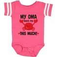 thumbnail image 3 of Inktastic Oma Loves Me Grandson Boys or Girls Baby Bodysuit, 3 of 5