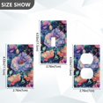 thumbnail image 7 of Yayeee Blank Wall Plate Cover 1-Gang 4.5"x2.7" Home Unused Decorative Outlet, Puprle Ethereal Floral Harmony, 7 of 7