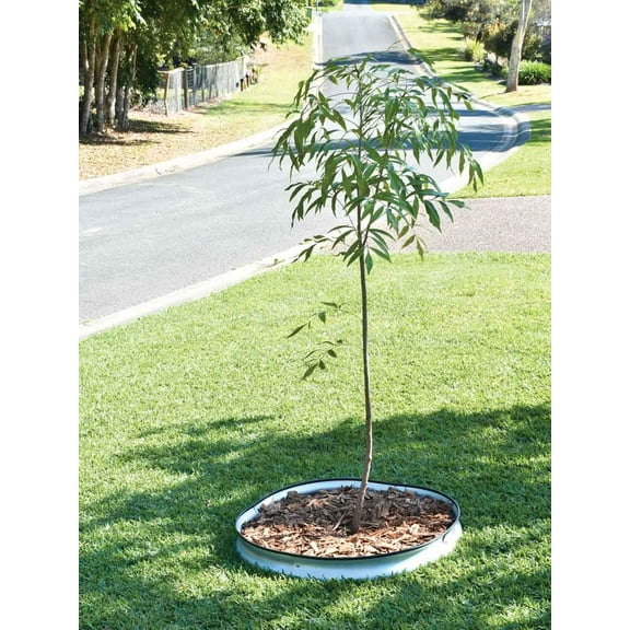 Epic Gardening Round Metal Raised Garden Bed Kit, 8" Tall, Made for Outdoor Use, Zinc