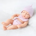 thumbnail image 7 of Reborn Doll Simulation Baby, 18cm Realistic Vinyl Lifelike Skin, Adjustable Limbs Photography Props, Art Collection Companion Gift for Children, 7 of 7