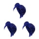 thumbnail image 1 of Minnieouse Turbante nudo preatado musulmán Hijab Bead Headscarf ajustable ancho moda Headwear Hairband Caps Bonnet azul real Type1 NO1, 1 of 6