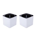 thumbnail image 1 of S SERENABLE 2PCS Self-watering White Plastic Pot Planter for Plants Flowers, with, 1 of 9
