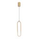 thumbnail image 3 of Lámpara colgante Oro Negro Luz de línea larga Metal blanco cálido para dormitorio Sala de estar, 3 of 9