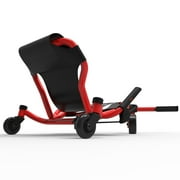 EzyRoller: Spinner - Bravo Red - Ride-On Scooter, Cambering Motion, 360 Degree Turns, Pedal Free Cart, Extendable Frame, 154lb Cap, Kids-Teens Ages 4+