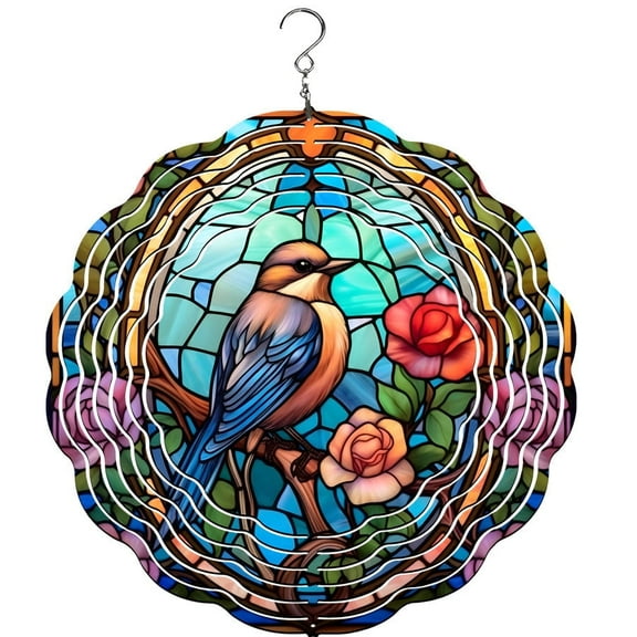 Bird Winter Wind Spinner