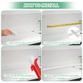 thumbnail image 4 of Moldura flexible en cuarto de círculo Uxcell de 39 pulgadas, recorte autoadhesivo para borde de piso, bañera y pared, blanco 0.5 pulgadas, 4 of 6