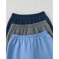 thumbnail image 6 of Toddler Boys Clothes Boys Pants Toddler Kids Boys Sweatpants 3 Pack Elastic Waist Joggers Athletic Pants 3T 4T 5T Size 6 7 Blue Gray, 6 of 7