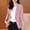 Pink, variant on Blazers For Women Sevevn Womens 3/4 Sleeve Solid Color Lapel Button Down Lightweight Casual Suit Jacket