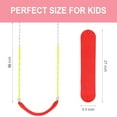 thumbnail image 6 of Swing Seat with 66 Inch Anti-Rust Chains Thermoplastic Coated, Support 660lb, Swing Seat Cushion Accessories Replacement with Snap Hooks for Outdoors, Playground, Jungle & Gym,Red, 6 of 7