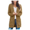 thumbnail image 4 of Pulls à Manches Longues en Tricot Cardigan Ouvert avant Hiver pour Femmes, 4 of 6