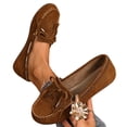 thumbnail image 3 of Willtoo Women Comfortable Work Laofers with Knot Summer Spring Fall Casual Flats Shoes, 3 of 7
