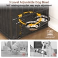 thumbnail image 4 of ChVans 86.6" Dog Crate Furniture TV Stand for Large Breed Dogs, Wooden Kennel with Dual rooms, Dog Bowl, 2 Drawers & Cabinet for Medium-Large Dogs, 4 of 8