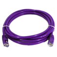 thumbnail image 1 of TechCraft Câble ethernet réseau Cat5e 350MHz RJ-45 100 Feet Purple, 1 of 1