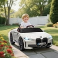 thumbnail image 2 of Aosom 12V Electric Ride on Car w/ Remote Control, Portable Battery, White, 2 of 9