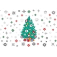 thumbnail image 3 of Walplus Self Adhesive Christmas Tree and Silver Snowflakes Window Home Decor Wall Decals 27.56" x 27.56", 3 of 5