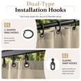 thumbnail image 5 of Kimunuk Outdoor Replacement Curtains for 10' X 12' Gazebo, Waterproof 4-Panels Cream Gazebo Universal Privacy Sidewall Curtains with Zipper for Patio Garden Backyard, Curtain Only, 5 of 8