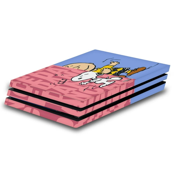 Head Case Designs Officially Licensed Peanuts Character Graphics Snoopy & Charlie Brown Vinyl Sticker Skin Decal Cover Compatible with Sony PS4 Pro Console