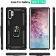 thumbnail image 2 of Note 10 Plus Case,Note 10+ Case, Military Grade Protective Cases Cover with Ring Car Mount Kickstand for Samsung Galaxy Note 10 Plus/Note 10 Plus 5G - Black, 2 of 12