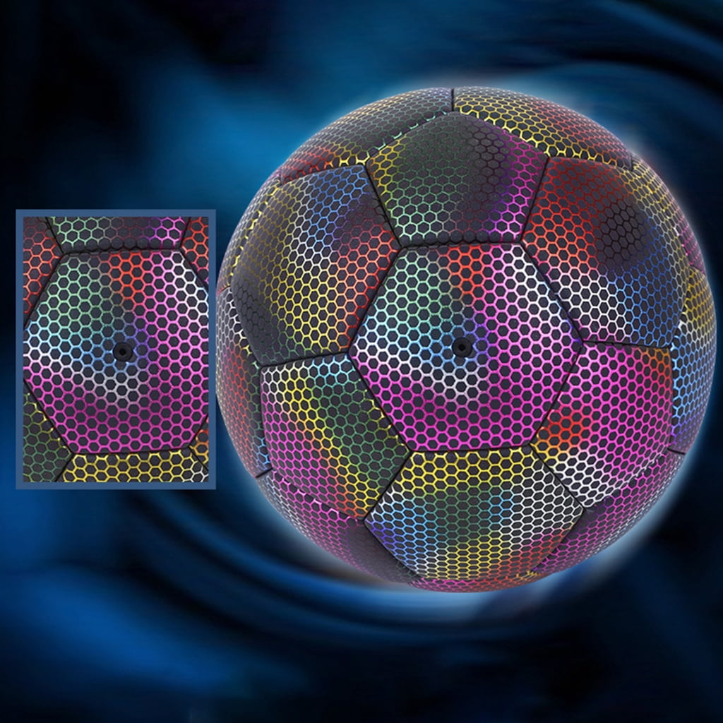 ANXPTIME Luminous Soccer Ball Light Up Reflective Football for Night Games & Training
