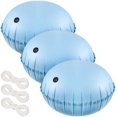 thumbnail image 1 of 3pcs Pool Air Pillows for Above Ground Pools - 4ft Dia. Winter Closing Winterizing Kit with Ropes, Thicken PVC Ice Equalizer Support, Swimming Pool Patio Furniture Cover Airbag Light Blue 4ft diameter, 1 of 5