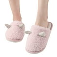 thumbnail image 4 of Vedolay Women's Shoe Casual Slippers Winter Soft Fuzzy Slippers Shoes Indoor Pink,41, 4 of 5
