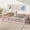 Pink, variant on Sailvan Full Floor Bed with Fence and Door, Solid Wood Kids Platform Bed Frame Pink