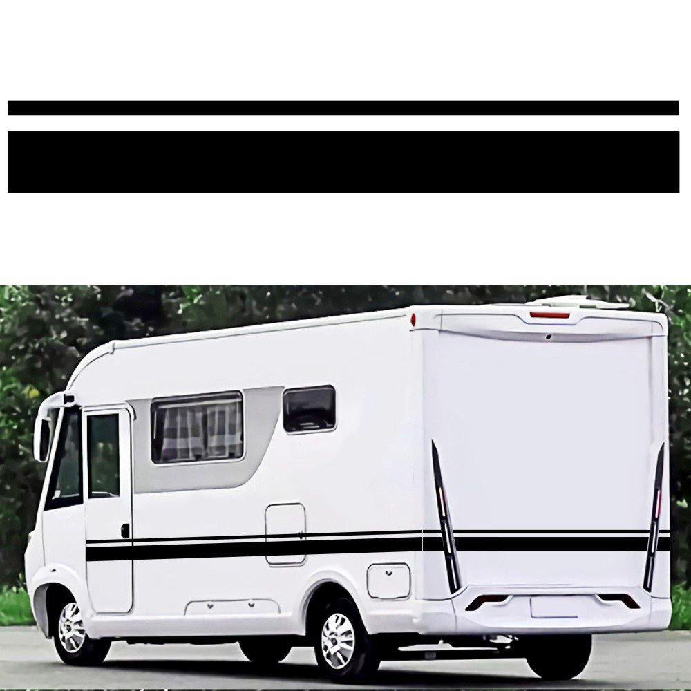 Meterk Car Two side RV Stripes Graphics Decals Car Stickers Vinyl