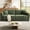 Green, variant on COPIAE 86 Inch Sofa with Extra Deep Seats Oversize,2 Seater Sofa for Living Room, Modern Couch and Sofa, Comfy Armrests and Seats and Backrests, Easy Installation,Chenille Fabric Brown