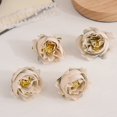 thumbnail image 1 of Simulación de cabeza de flor de rosa hecha a mano, material de corona de bricolaje, estilo retro, decoración de boda floral de té, flores falsas, 1 of 6